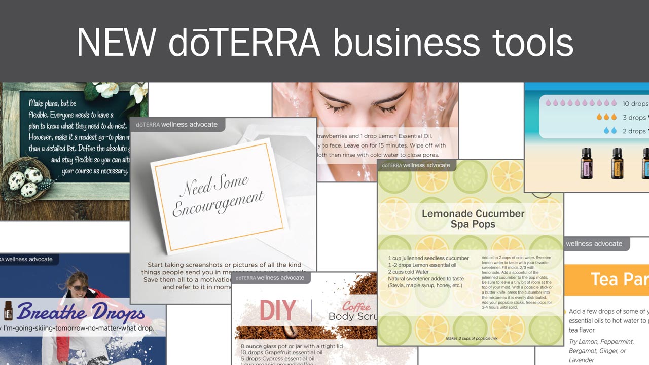 New Doterra Business Tools Dōterra Essential Oils