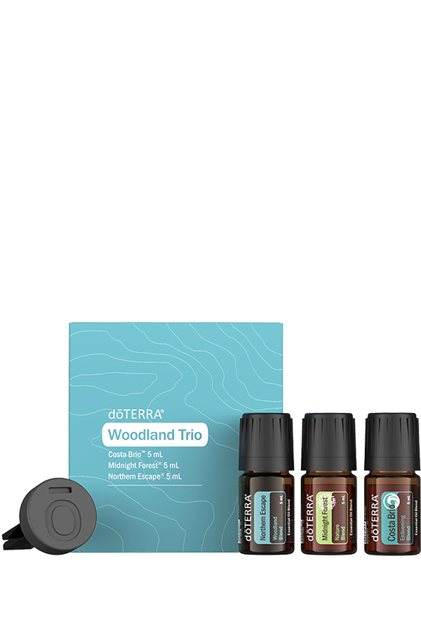 Woodland Trio and Car Clip Diffuser | doTERRA Essential Oils Woodland Trio and Car Clip Diffuser | doTERRA Essential Oils